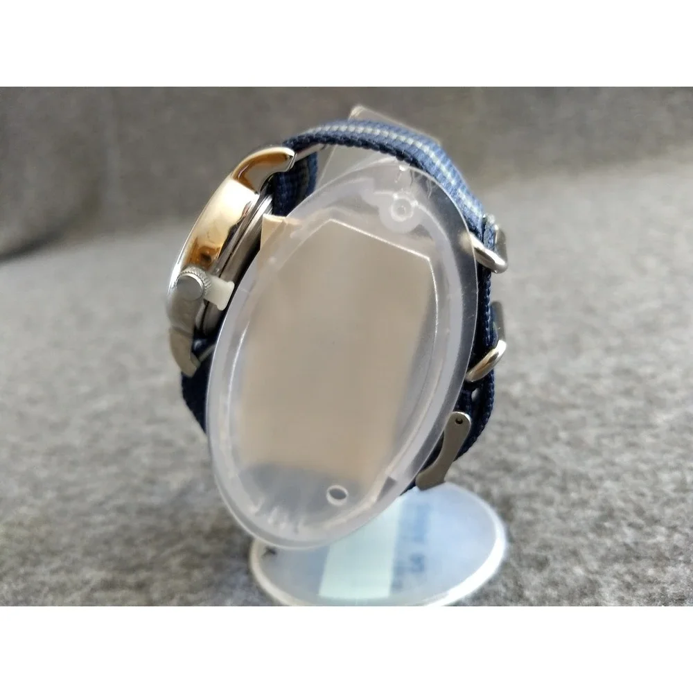 Timex‎ Indiglo Night Light Weekender Watch T2N654 Easy Read Blue Gray Strap NEW
